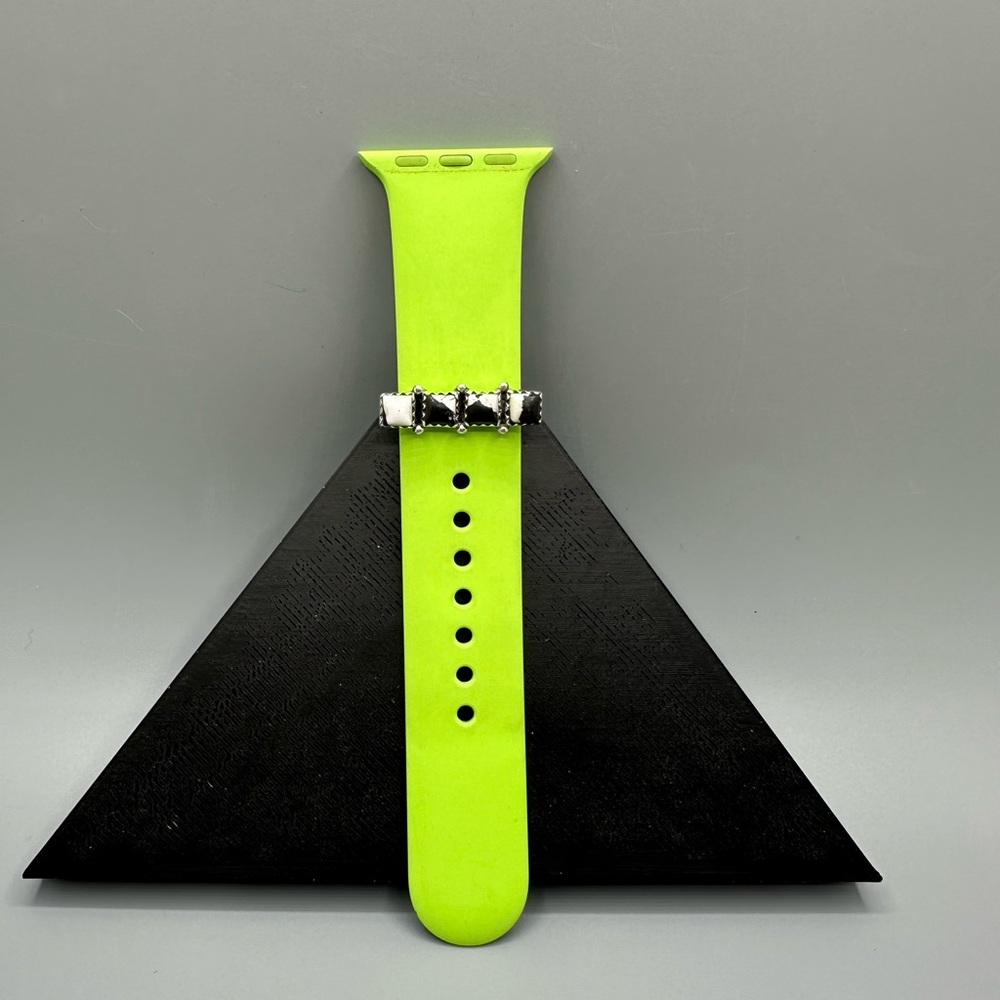 ⌚White Buffalo Sterling Silver 925 Watch Band Charm iWatch Handmade